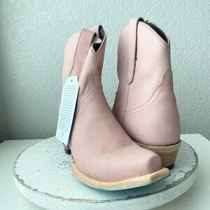 Lane EMMA JANE Womens Cowboy Bootie 8 Western Pink Cowgirl Short Ankle Boots